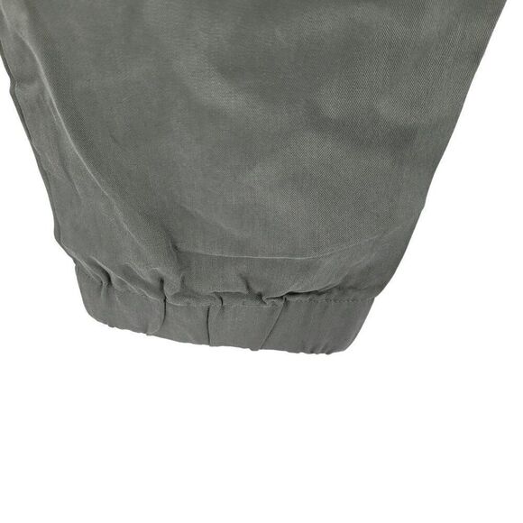 Banana Republic Cargo Jogger Pants M Olive Green Elastic Waist Casual Granola - Picture 9 of 13